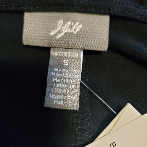 NWT J. Jill Black Midi Knit Dress Size Small, Stretch, Rope tie Belt - Picture 8 of 12